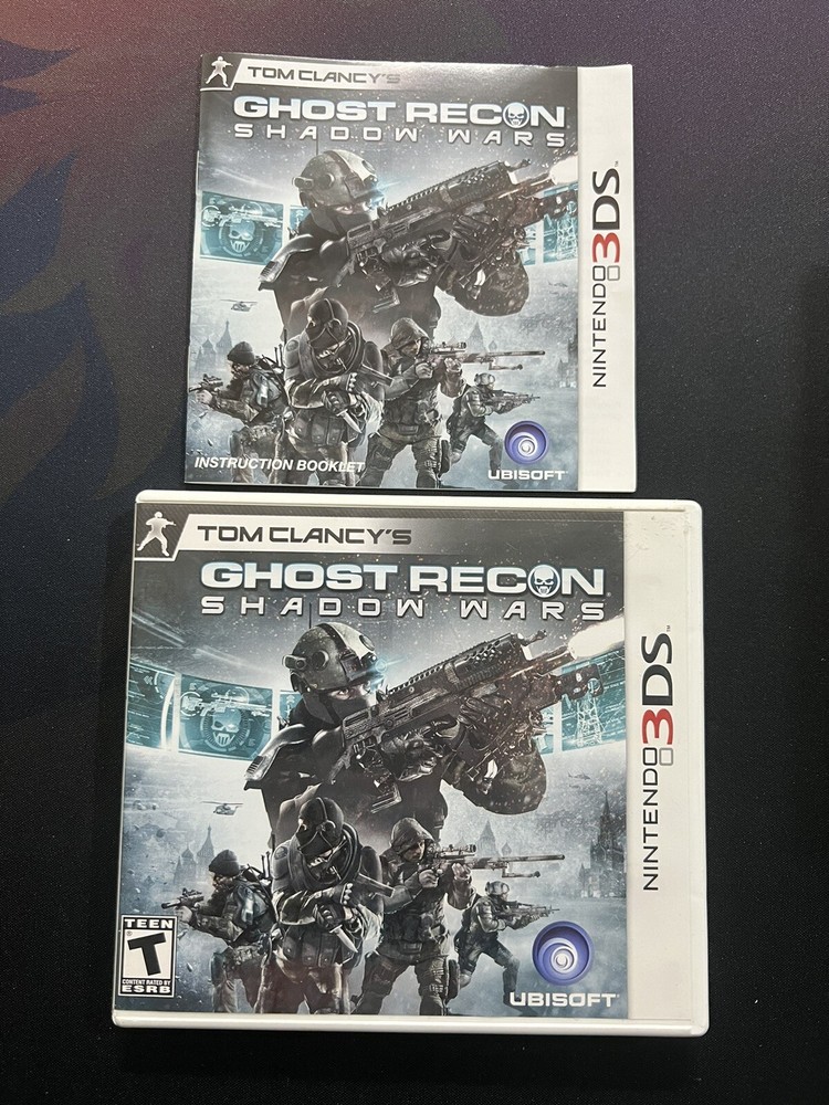 CASE + MANUAL ONLY Ghost Recon Shadow Wars Authentic Nintendo 3DS