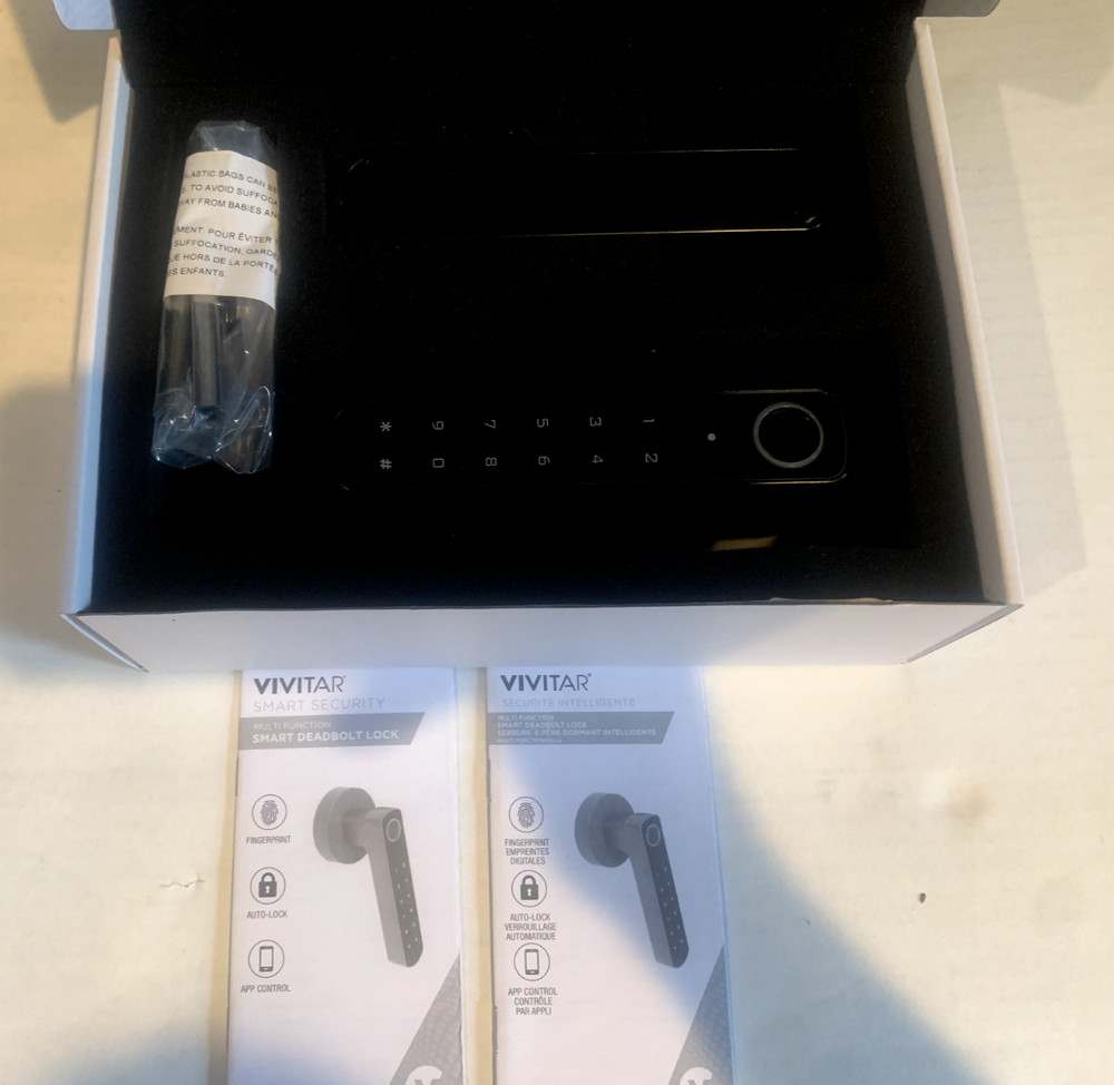 VIVITAR SMART SECURITY DOOR HANDLE- SEE PHOTOS