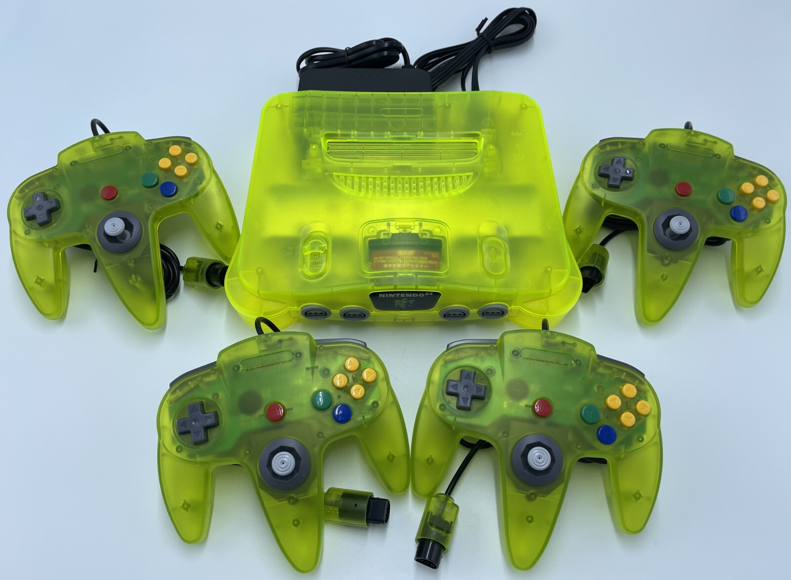 Choose CUSTOM COLOR Nintendo 64 Console + Up to 4 Controllers + Cords! N64! WOW