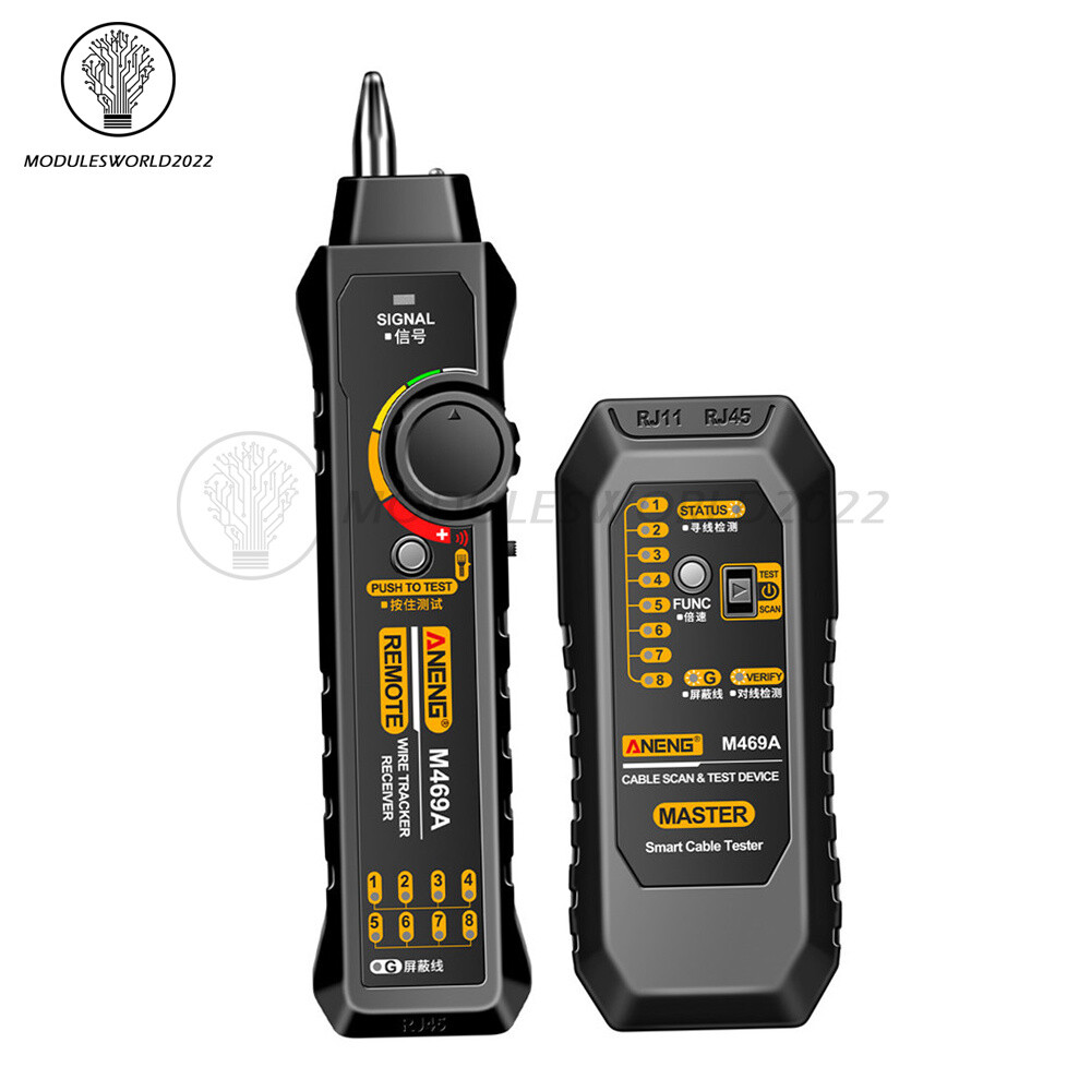 ANENG M469A Multifunctional Network Cable Tracker Networking Analyzer RJ45 RJ11