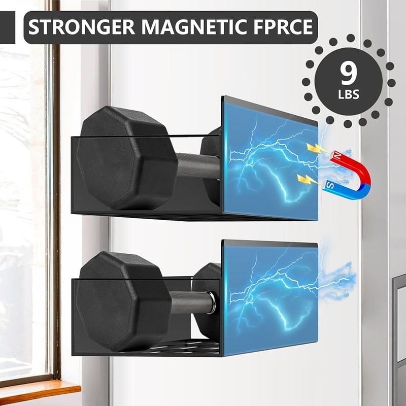 Magnetic Spice Rack Organizer Heavy Duty Storage Solution Fridge Kitchen 6 Pack