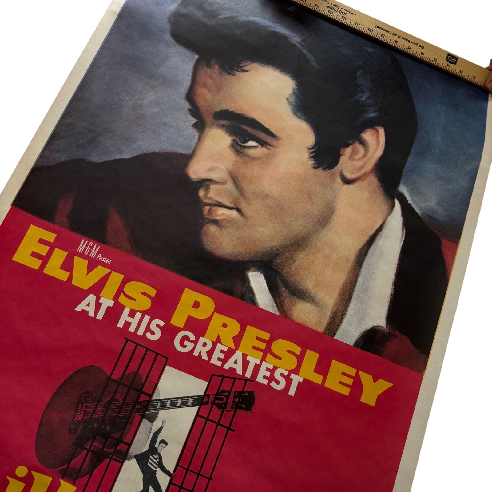 Elvis Presley Jailhouse Rock Vintage Movie Poster 27x41 MGM At His Greatest