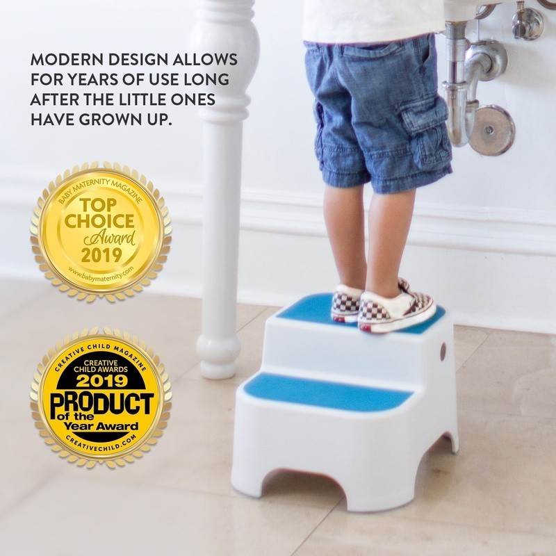 Kids Step Stool 2 Step Non-Slip Lightweight Durable Potty Training Aid New