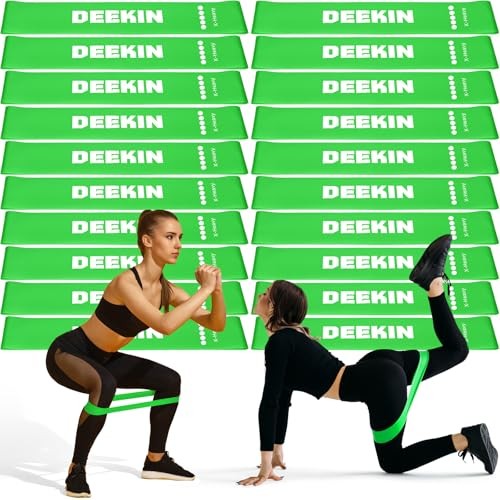 20 Pcs Resistance Bands Resistance Loop Exercise Bands Exercise 40 Lbs Green