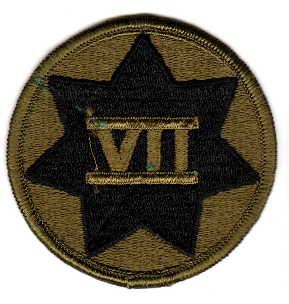 US ARMY 7th CORPS Olive/Drab Patch
