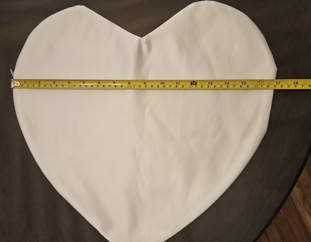 Heart Shape Pillow Case Cover Zippered