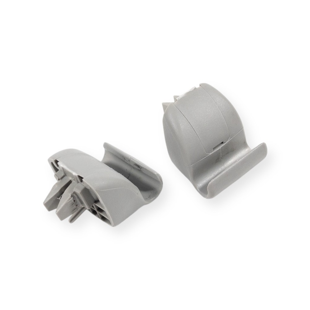 2001-2007 Ford Escape Sun Visor Retainer Clip Mount Hook Set Pair Gray