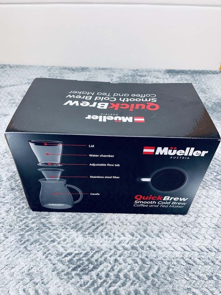 Mueller Quick Brew Smooth Cold Brew Coffee & Tea Maker CB-175 NIB