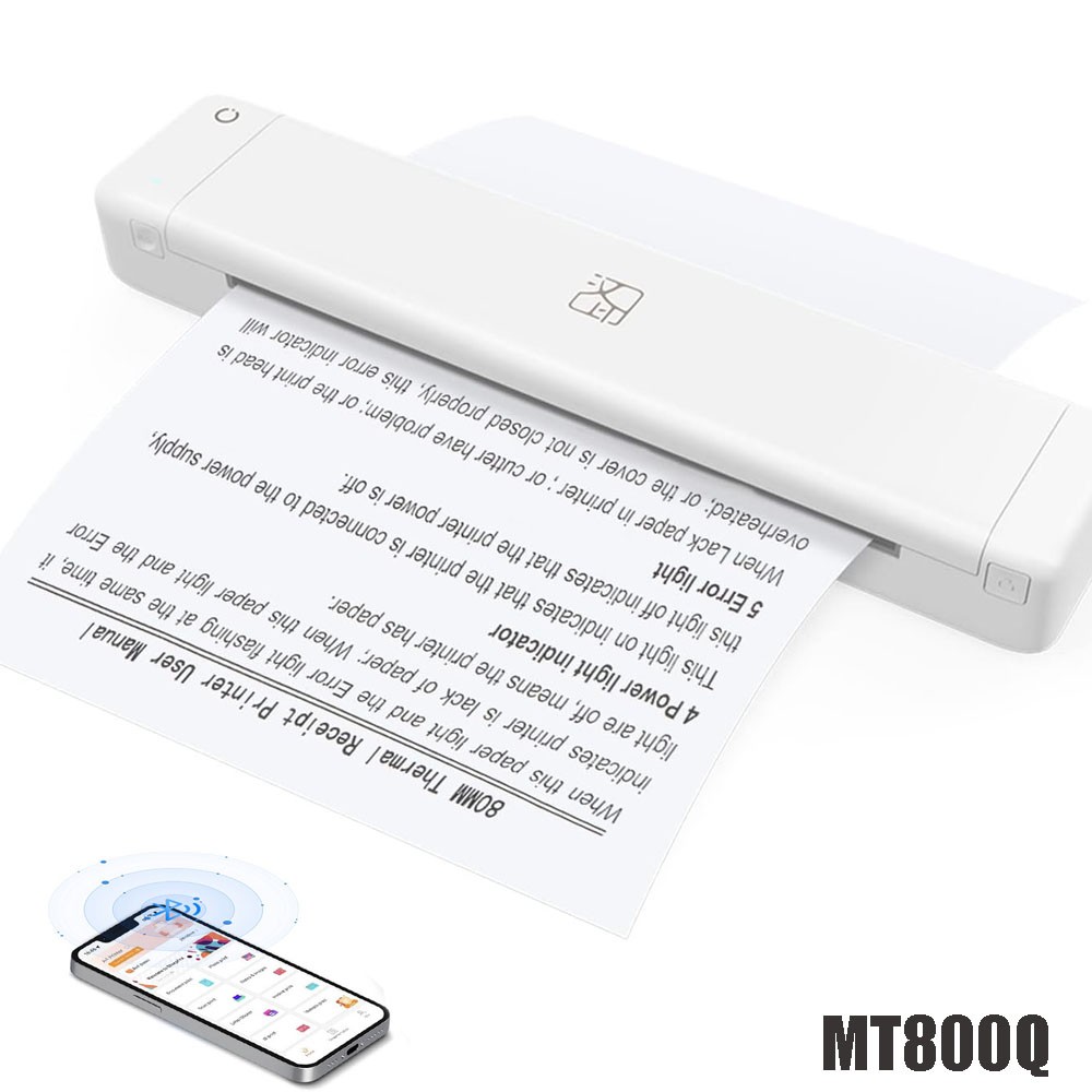 HPRT Portable Wireless A4 Mobile Thermal Printer Bluetooth Small for iOS Laptop