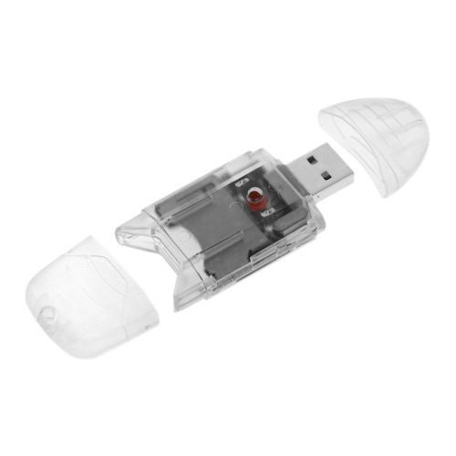 [3 Pack] eTECH Collection USB 2.0 SD/SDHC Memory Card 3Pack Crystal Clear