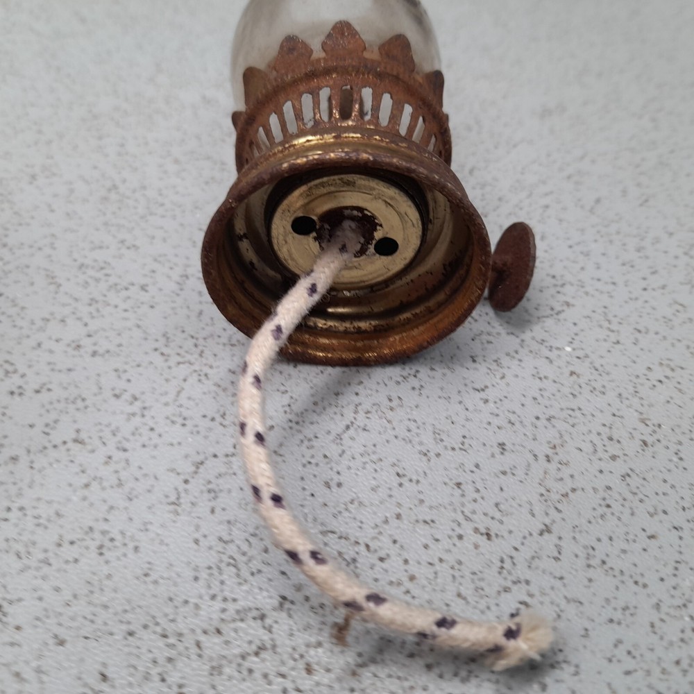 Oil lamp- With Wick. Missing a pedestal/ base