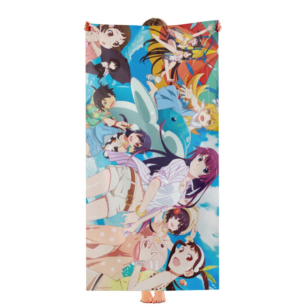 Bakemonogatari Beach Towel  30"x60" Quick Drying Microfiber Pool Towel Gift