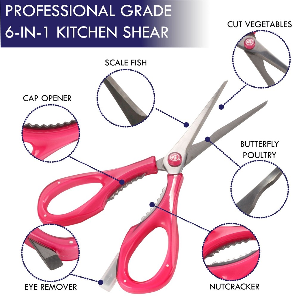 Culinary Queen 6-in-1 Kitchen Shears
