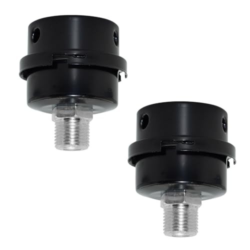 2 Pcs 1/2" Thread Diameter Air Compressor Silencer Filter,Intake Filter 20mm