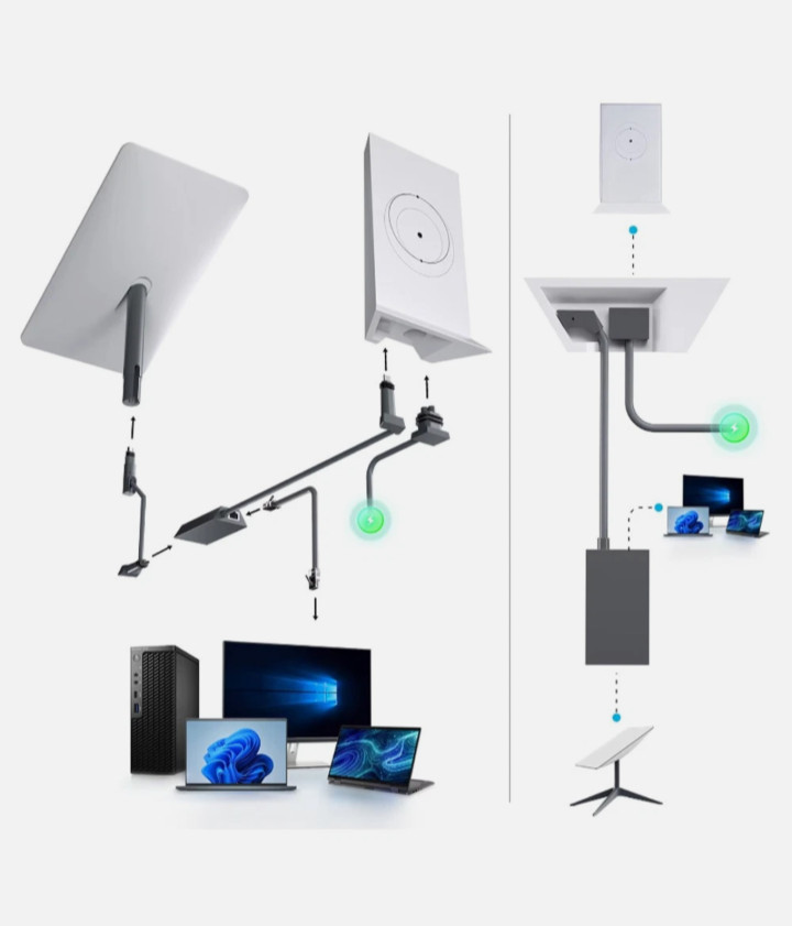 for Starlink GEN2 Ethernet Adapter for Dish Antenna Internet V2 Powerline Cable