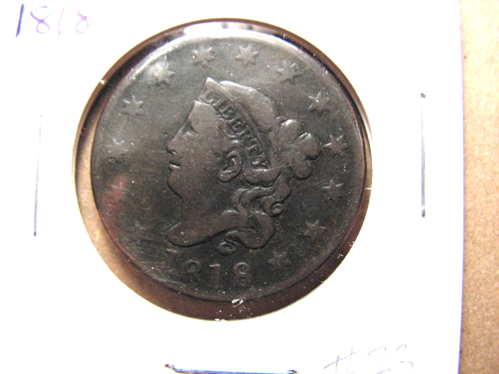 1818 Coronet Head Large Cent