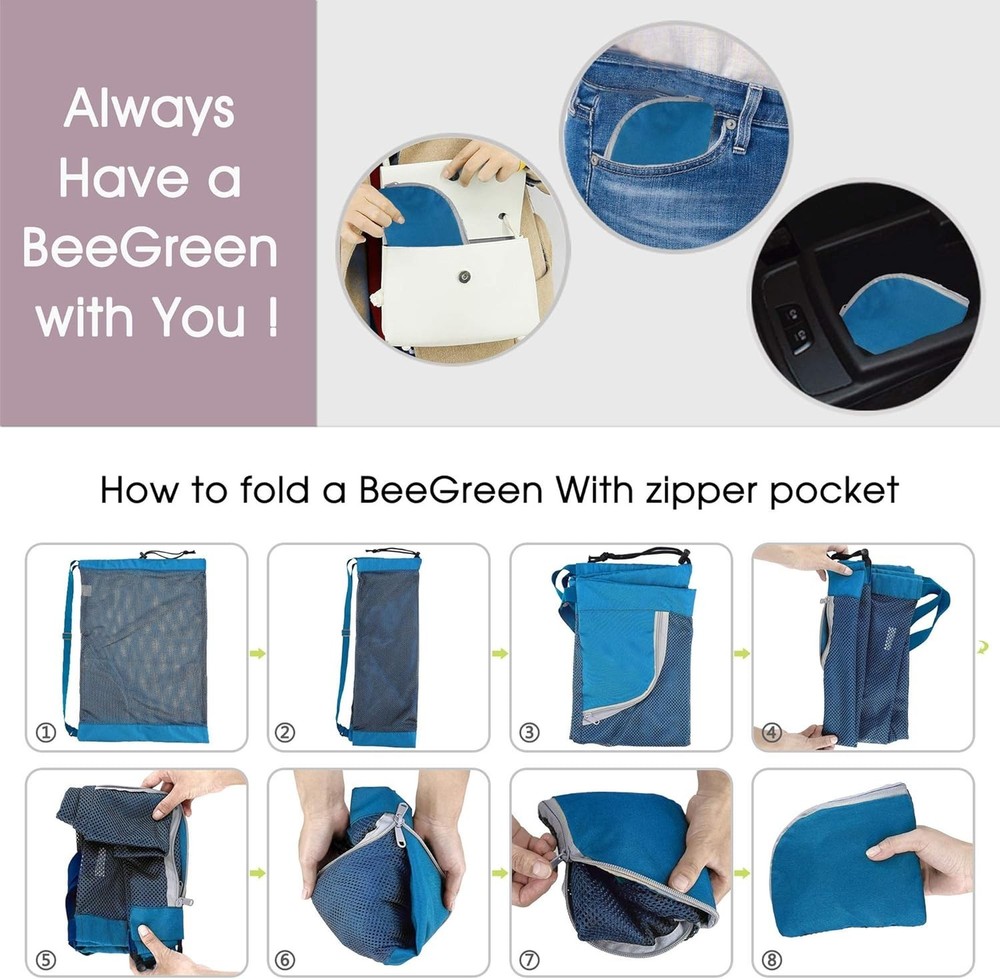 Mesh Drawstring Bag Swim Backpack for Beach Pool Sports Gym Draw String Cinch...