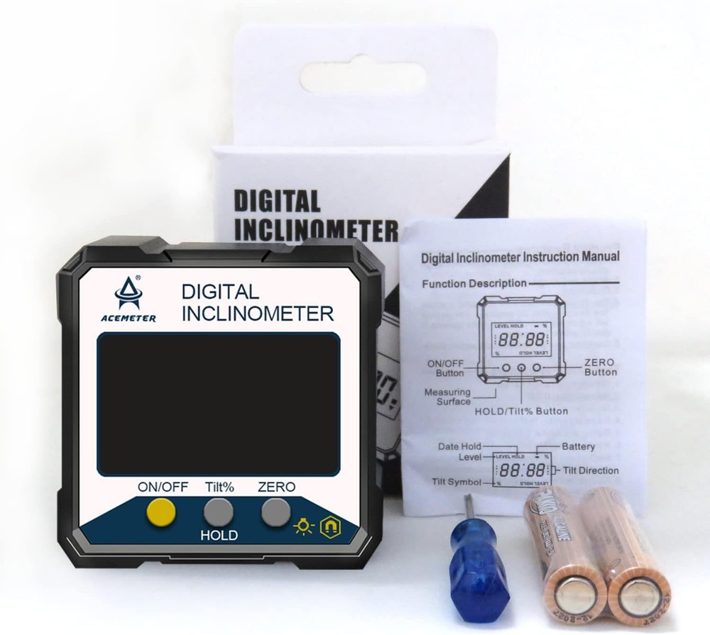 Magnetic Digital Angle Finder Protractor Inclinometer- Inclinometer...