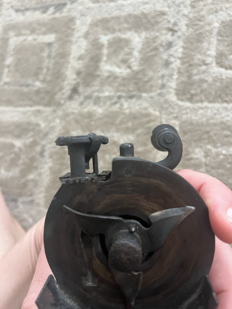 Antique Pencil Sharpener Hand-Crank with Drawer