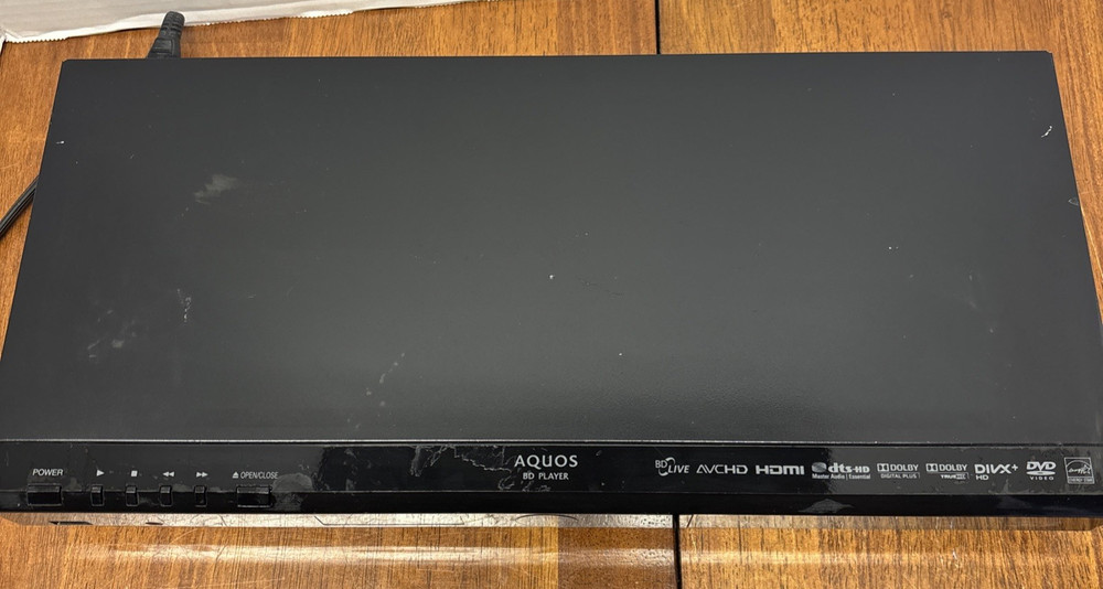 Sharp Aquos 3D Blu-Ray Disc Player BD-HP75U- Tested- No Remote