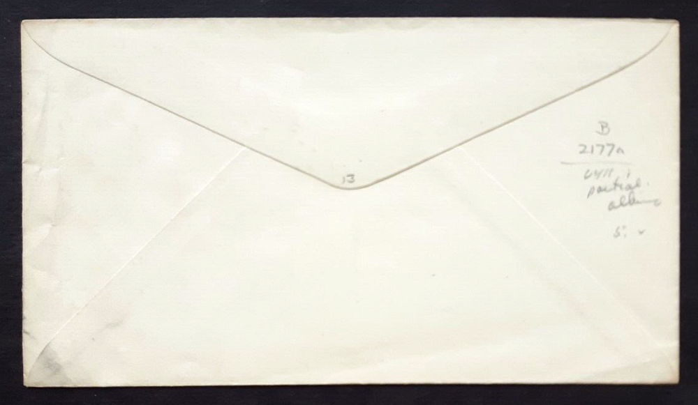 Mint 1916 US STAMPED ENVELOPE U411 ~ EFO Freak Error PARTIAL ALBINO Missing Ink