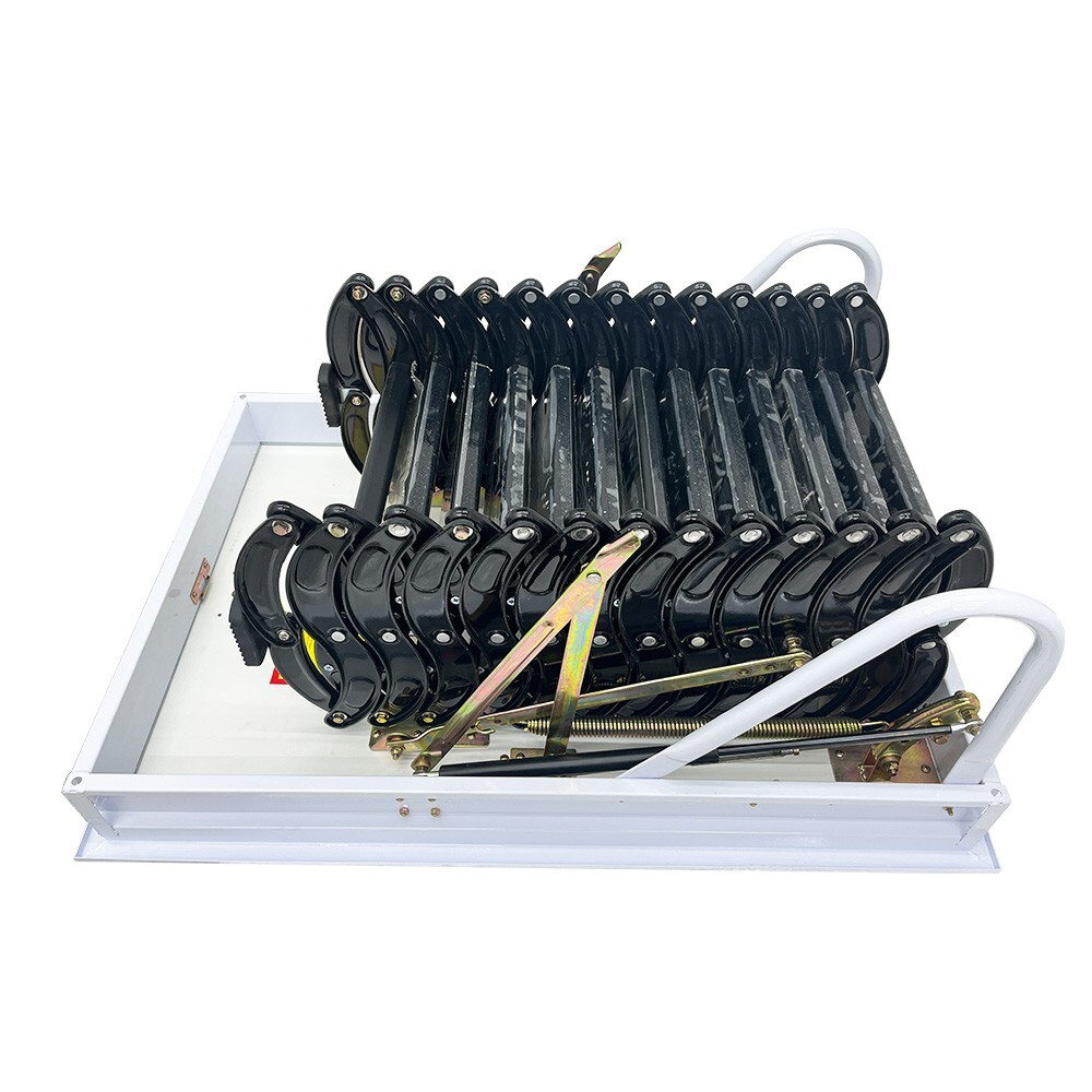 PreAsion Hidden Telescopic Folding Attic Pull Down Ceiling Ladder 10.5ft 13 Step