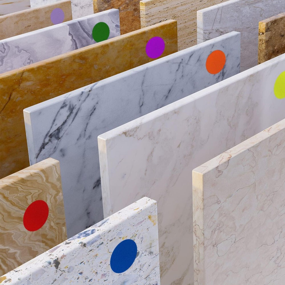 2" Circle Code Dot Sticker Self-Adhesive Round Direct Thermal Labels 750/Roll