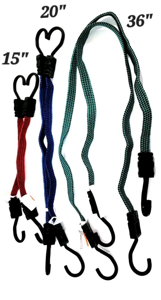 HAUL-MASTER Assorted Length Elastic Tie Downs, 6-Piece