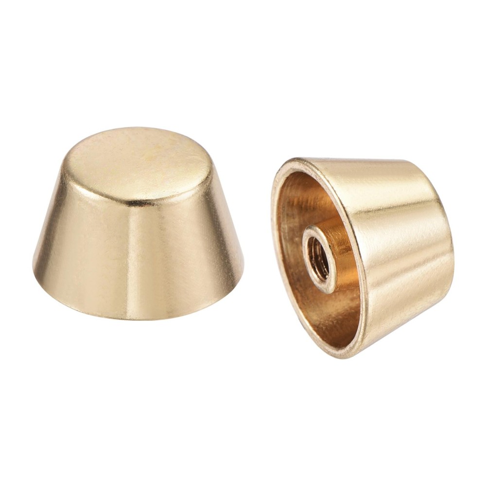 12x7mm Rivet Studs Screw Back Flat Cable Feet Stud Gold Tip 4pcs