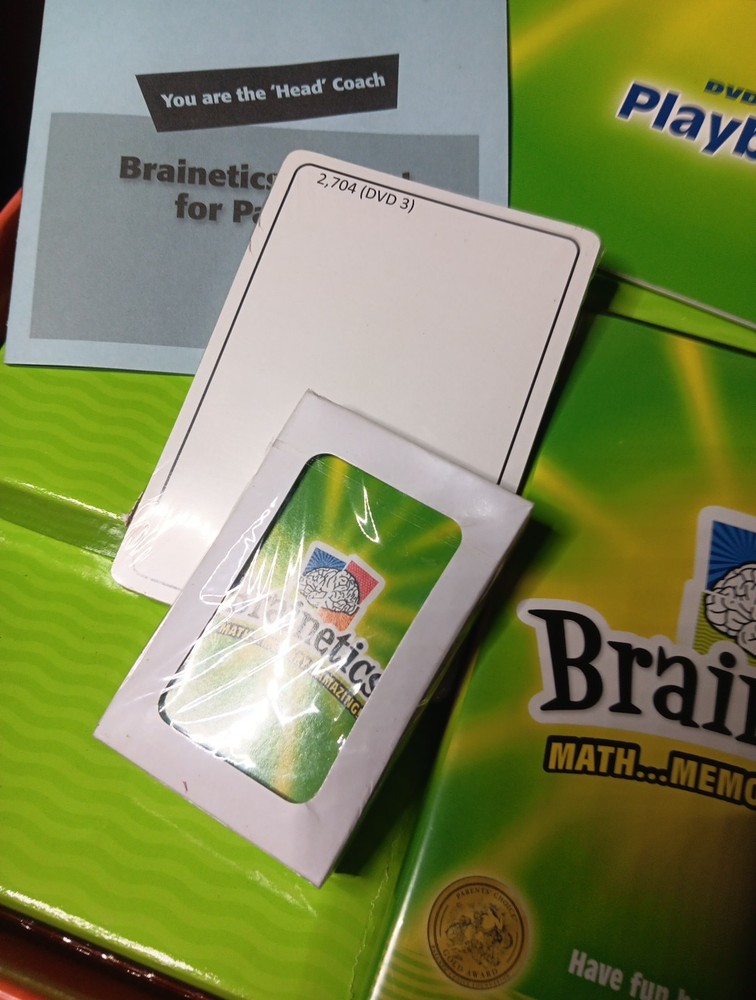 Brainetics Complete Set Homeschool Math & Memory System 2 DVDs Sealed NEW!