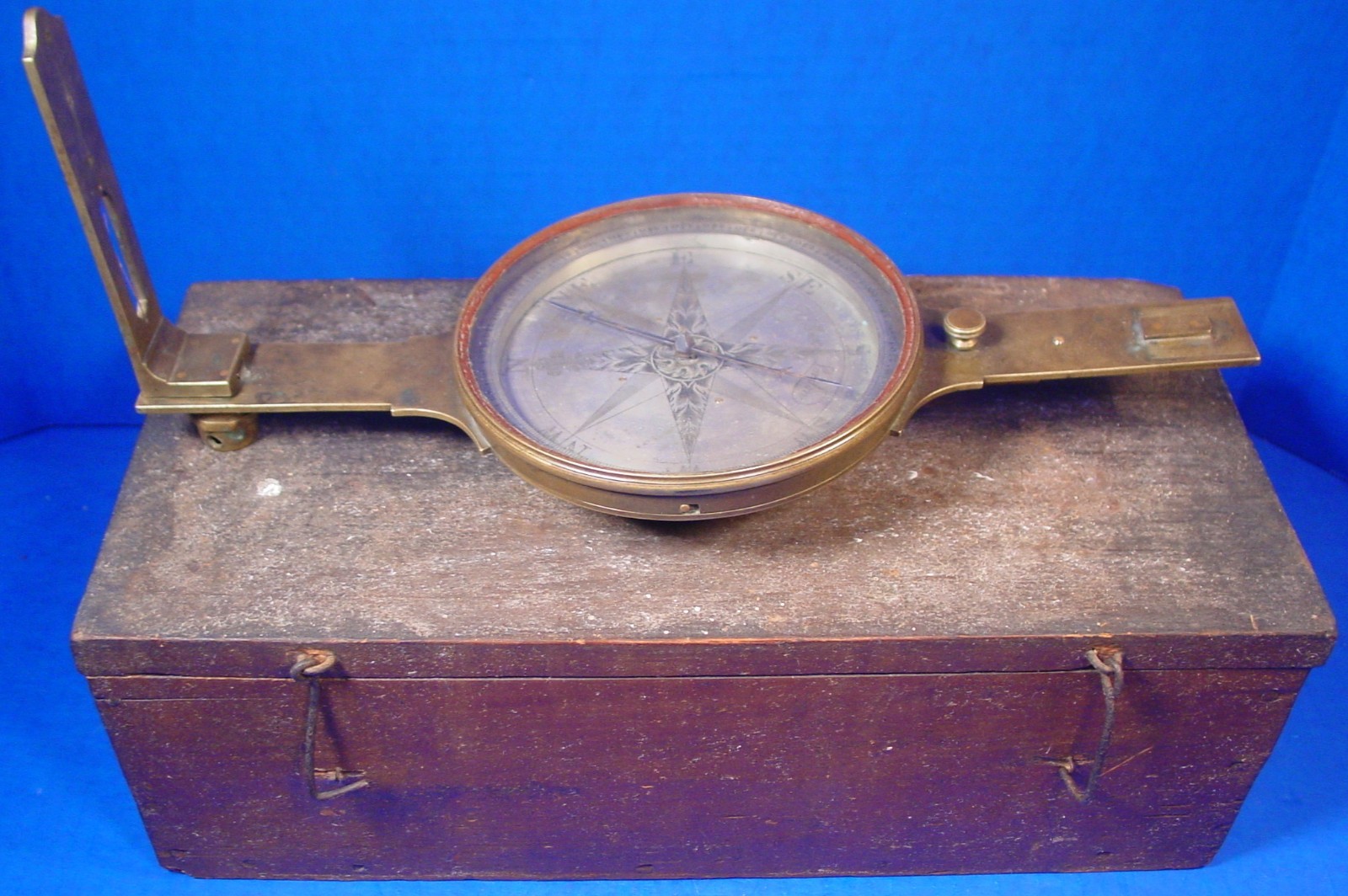 1740 John Gilbert Plain Compass + Original Box - Rare 18th Century Compass