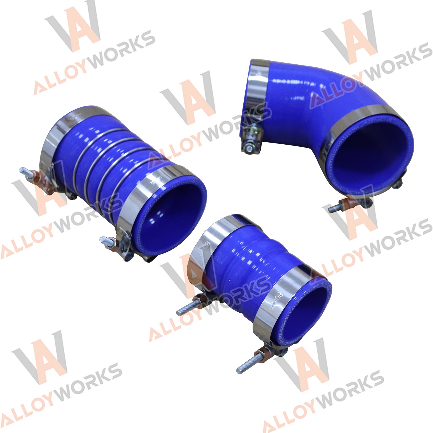 Silicone Hose Kit With Stainless Clamps For 06-10 GM 6.6L LBZ LMM Duramax