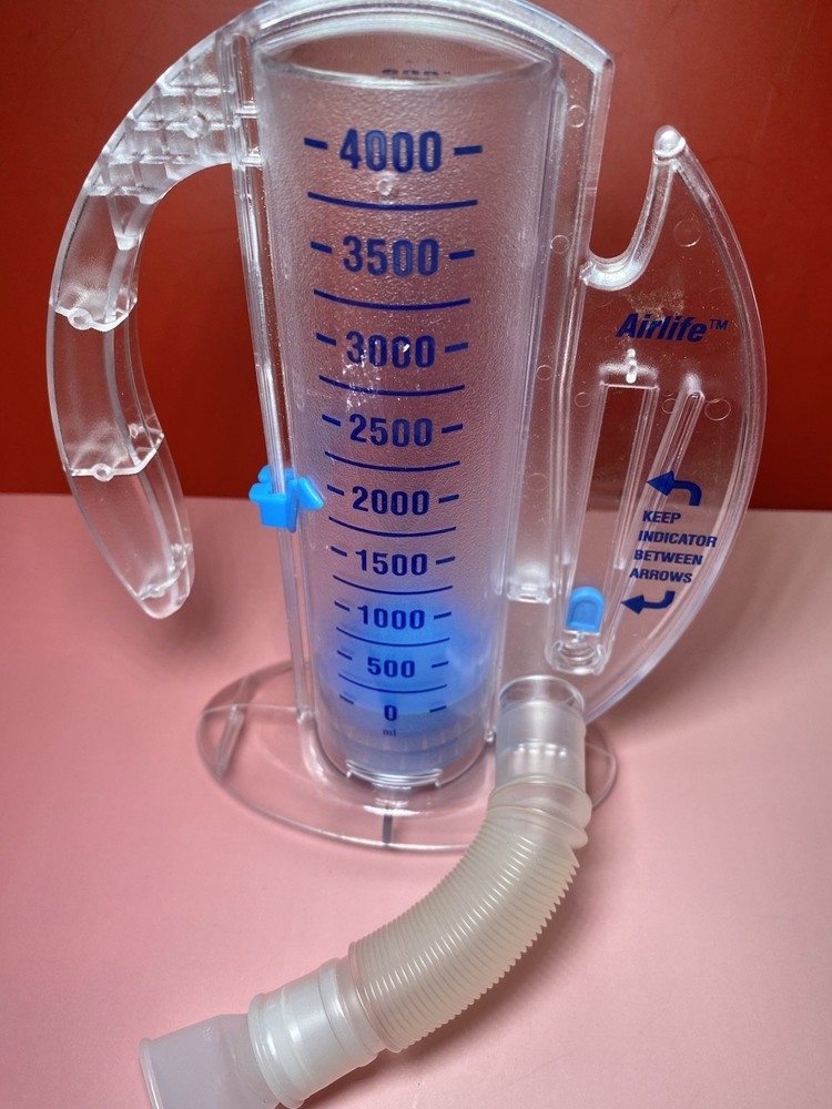 AirLife Incentive Spirometer Milliliter Lung Exercise Device