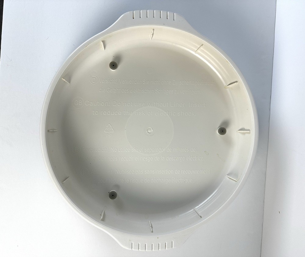 NuWave Pro Plus Oven Replacement Part Bottom Base White Pan Only