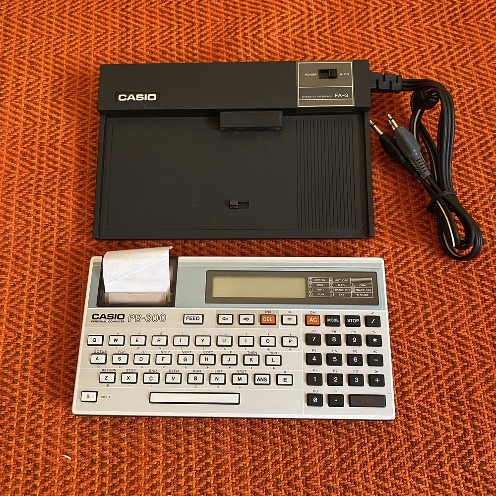 CASIO PB-300 Personal Computer + Casio FA-3 interface READ DESCRIPTION!