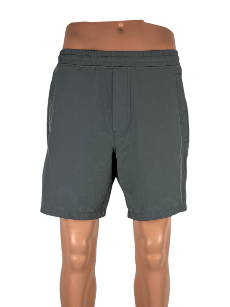 Birddogs Mens Medium Compression Lined Athleisure Shorts 7” Classic Gray EUC