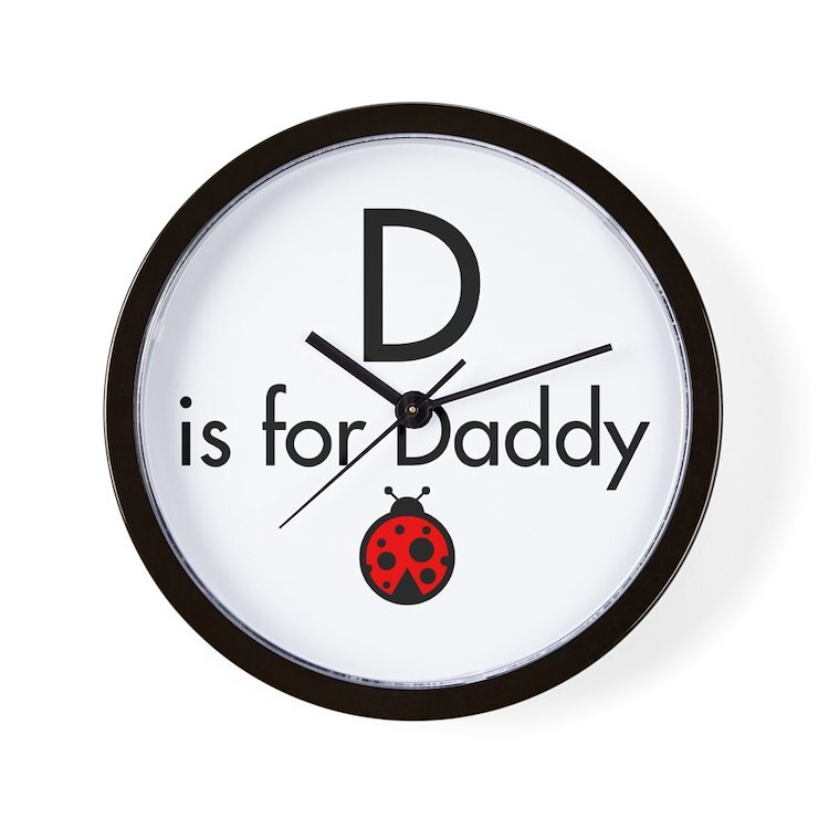 CafePress Ladybug Daddy 10" Wall Clock (121754623)