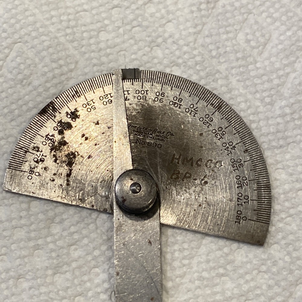 Lufkin 890 Machinist 180 Degree Protractor Tools