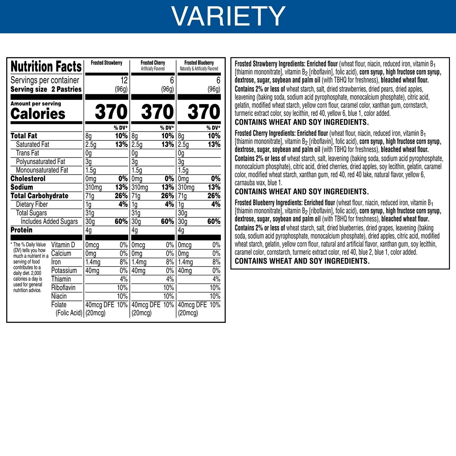 Pop-Tarts Frosted Variety Pack 48 ct Free Shipping