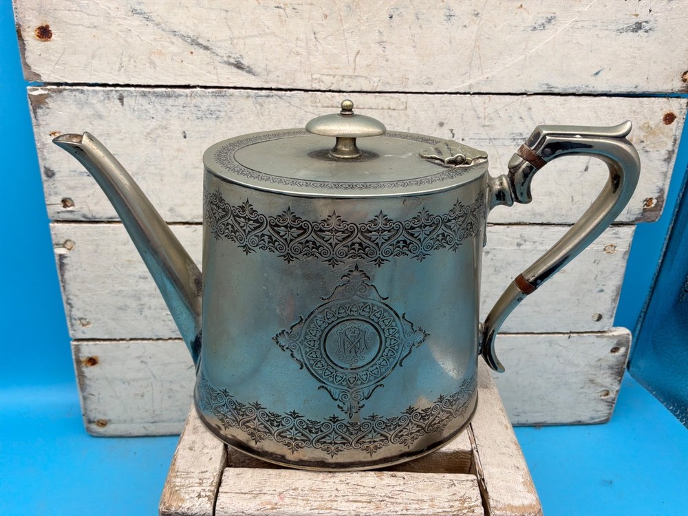 Vintage Fenton Bros. Sheffield Victorian Silver Plated Teapot