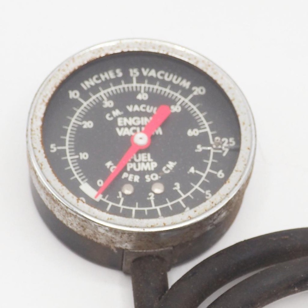 Steampunk Non Working Engine Vacuum Fuel Pump Pressure Gauge