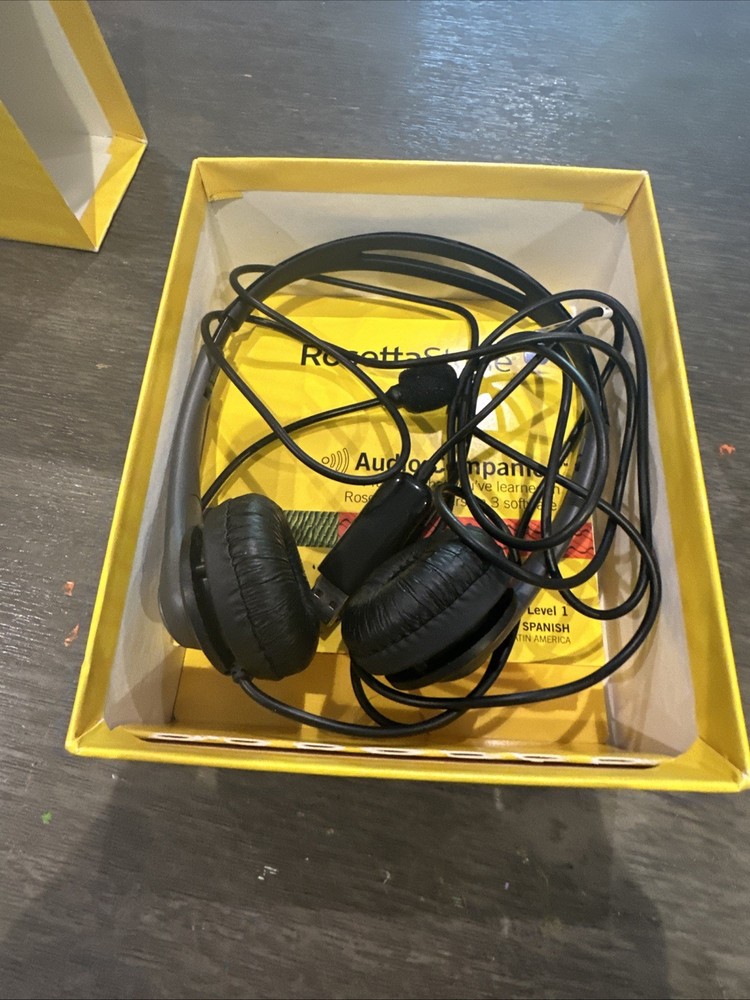 Rosetta Stone Spanish Level 1 With Headphones Untested