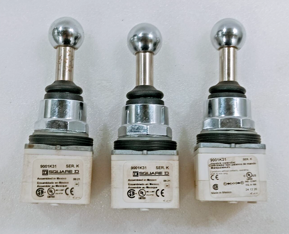 SQUARE D Joystick Controller, Harmony 9001K Series, 3 Positions, Spring Return