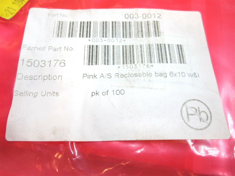 Multicomp (003-0012) Shielding Resealable Polyethylene Anti-Static Bags - 100pc