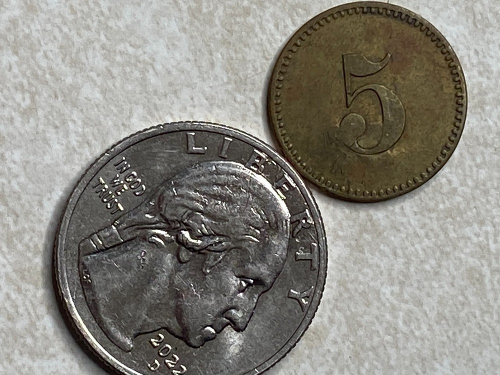5 Werth Marke Germany token T2513