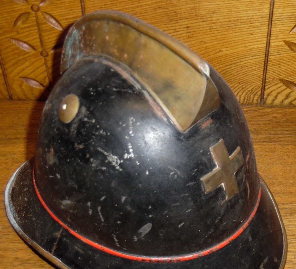 Vintage Swiss Fireman's Helmet #2