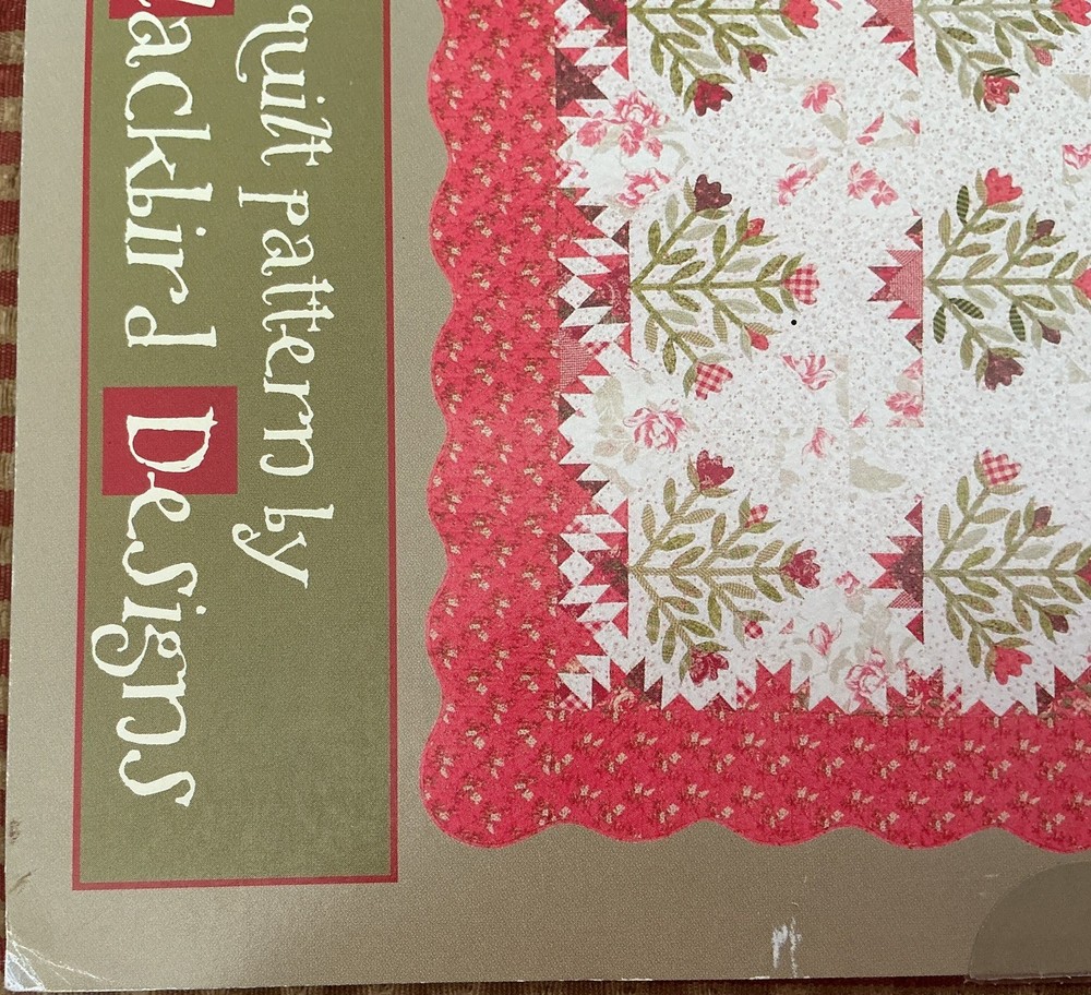 Blackbird Designs How Does Your Garden Grow? Quilt Pattern Preowned