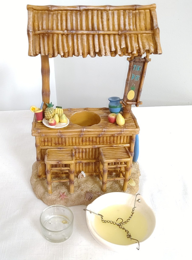 TIKI BAR VOLTIVE TEA LIGHT WARMER YANKEE CANDLE~~ COMPLETE!