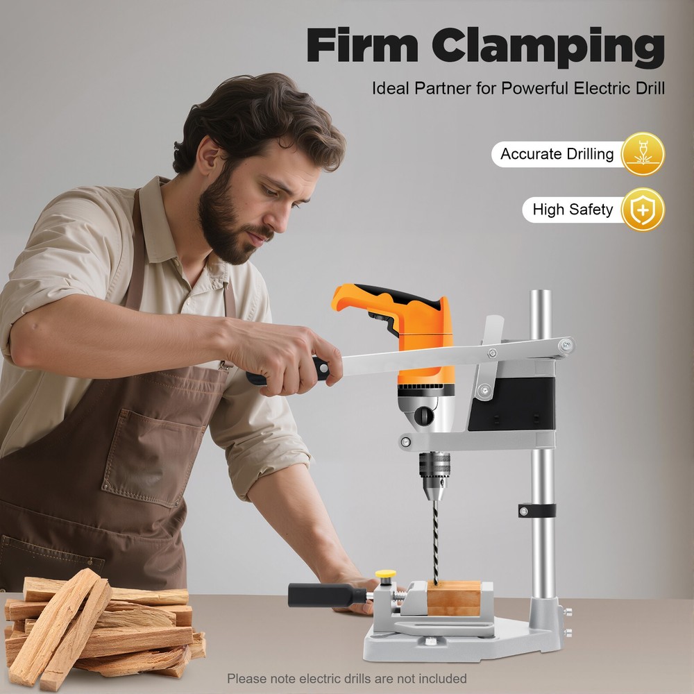 Universal Drill Press Stand Single Head Drill Stand Tool Bench Clamp Electric