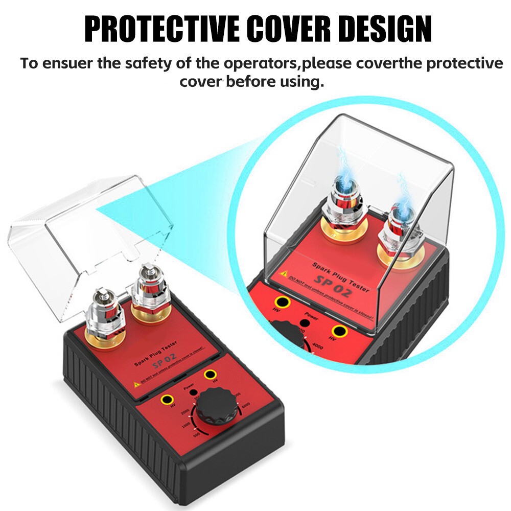 Car Gasoline Spark Plug Tester Auto Ignition System Tester Diagnostic Test Tool